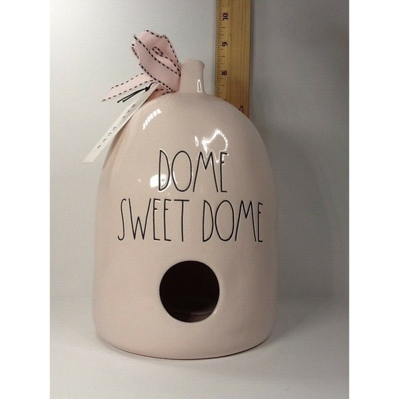 RAE DUNN PINK "DOME SWEET DOME" ‎ BIRD HOUSE BY MAGENTA  NEW WITH TAGS - Picture 1 of 3